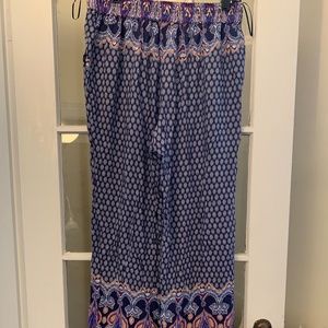 Solitaire Palazzo Pants paisley Large (run small)